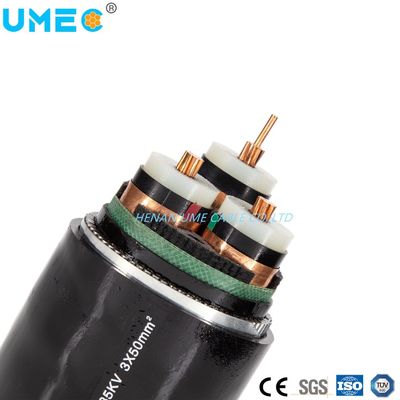 Cable d'alimentation électrique isolé 12/20kv 18/30kv XLPE spécifié par le client