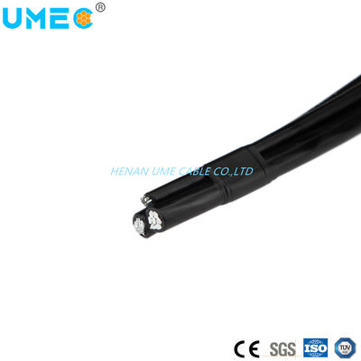 0.6/1kv LV Conducteur en aluminium PE XLPE Isolation électrique Service aérien tordu Drop ABC Cable noir