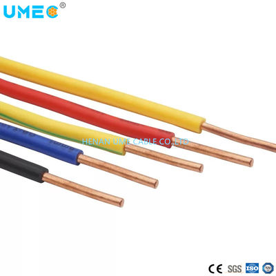 450/750v IEC 60227 01 norme 1x4mm2-1/2.22mm épaisseur PVC 0,8mm fils électriques