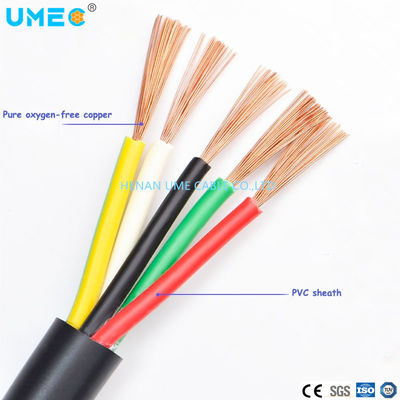 60227 CEI 52-4x6mm2 épaisseur d'isolation en PVC 0,8 mm épaisseur de gaine en PVC 1,2 mm Application domestique Fil électrique