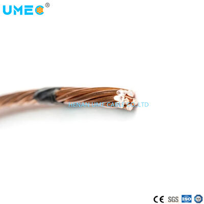 21%/30%/40%/70% Conductivité Conducteur CCS en fil d'acier plaqué au cuivre recuit