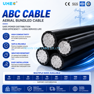 0.6/1kV câble aérien à bande d'accueil câble ABC pour distribution d'électricité