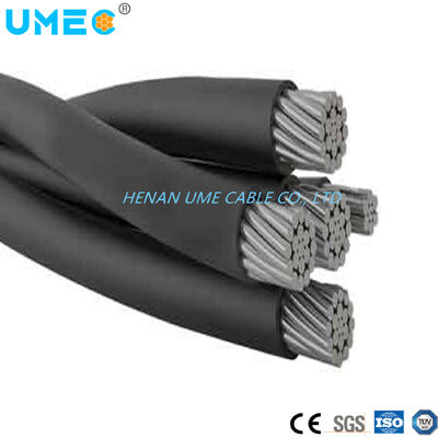 UV Resistant HDPE Sheath Aerial Bundle Overhead Service Drop Cable