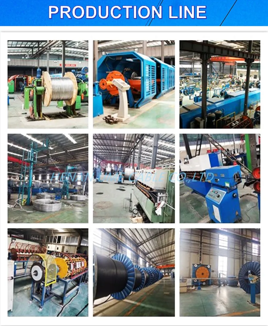 Câble en faisceau aérien de branchement isolé XLPE/PE/PVC AAC/AAAC/ACSR pour ligne de transport d'énergie 7